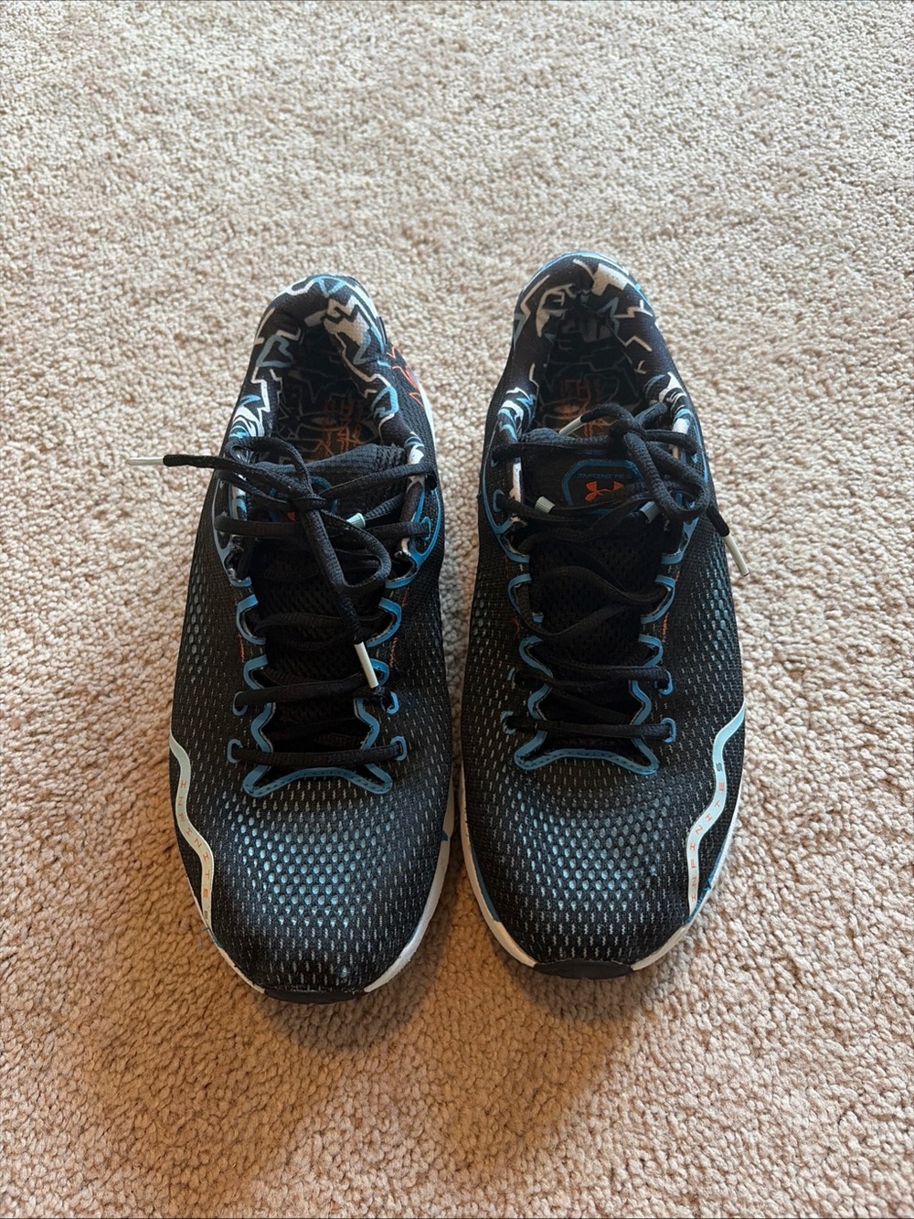 Under Armour HOVR Infinite 5 Men Size 12.5 Blue Athletic Running Shoes Sneakers